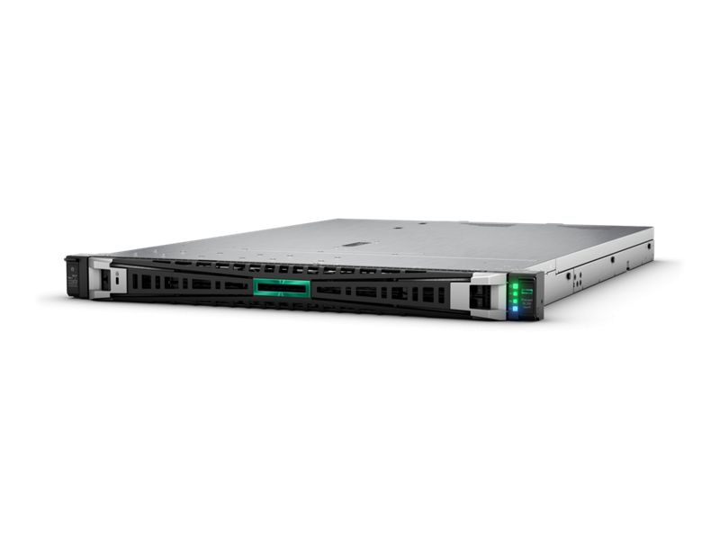 Server HPE ProLiant DL320 Gen11, Rack 1U, Intel Xeon Silver 4514Y (16 C / 32 T, 2.00 GHz - 3.40 GHz, 30 MB cache, 150 W), 64 GB DDR5 ECC, 2 x 480 GB SSD, 8 x SFF, HPE MR408i-o Gen11, 2 x 1000 W