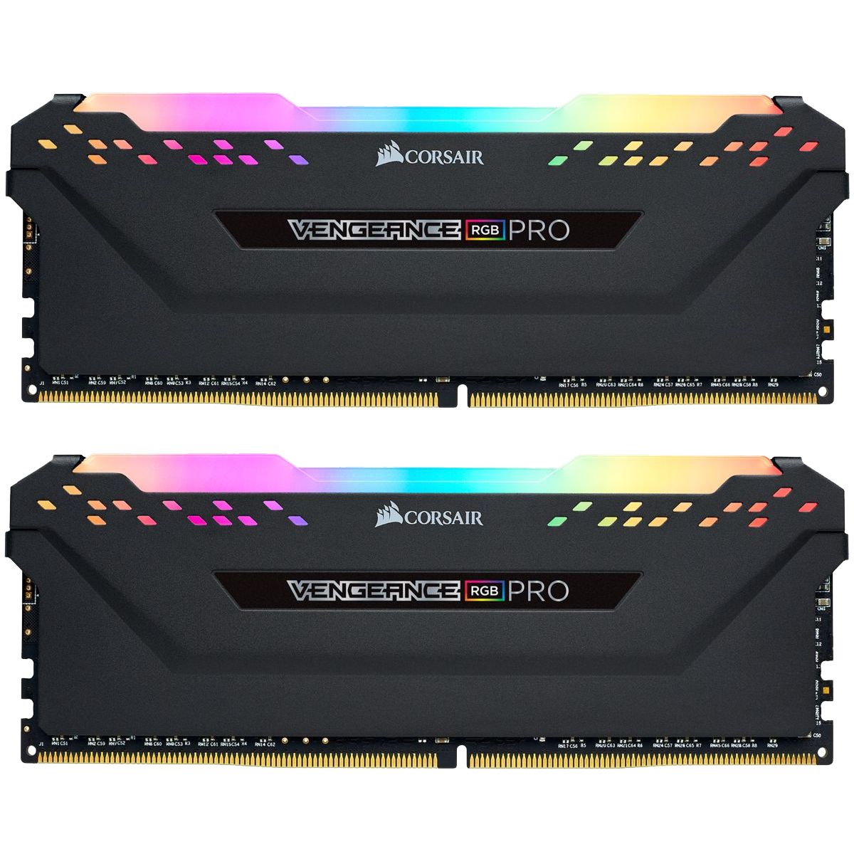 Memorie Corsair Vengeance PRO 16 GB DDR4 3200 MHz CL16, kit 2 x 8 GB, XMP 2.0, Negru, RGB