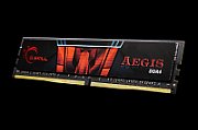 Memorie G.Skill Aegis 32 GB DDR4 2666 MHz CL19, kit 2 x 16 GB, Negru-rosu