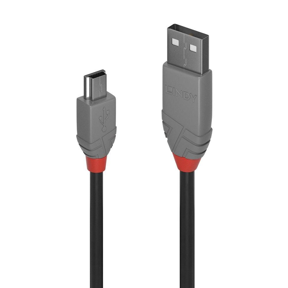 Cablu Lindy 0.5m USB 2.0 Type A to Mini-B, Anthra Line  https://www.lindy.co.uk/cables-adapters-c1/usb-c449/0-5m-usb-2-0-type-a- to-mini-b-cable-anthra-line-p11324