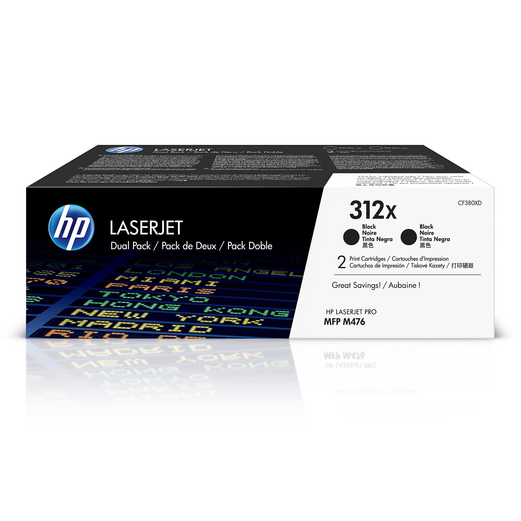 Cartus toner HP CF380XD ,Negru ,2 x 4 400 pagini ,Original (312x)