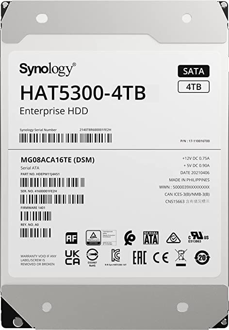 HDD NAS Synology HAT5300 4 TB 3.5 inch SATA 3 7200 RPM