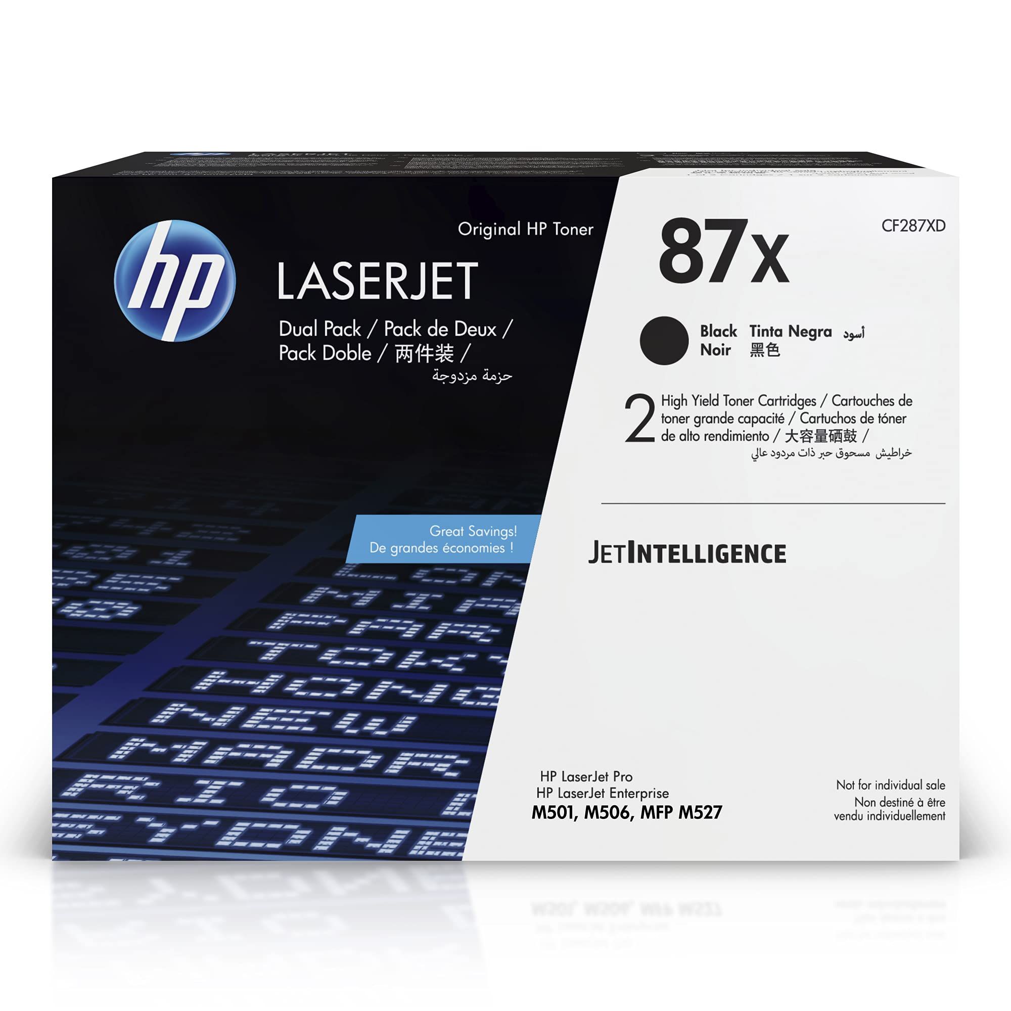 Cartus toner HP CF287XD ,Negru ,2 X 18.000 pagini ,Original (87x)