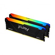 Memorie Kingston FURY Beast 16 GB DDR4 3600 MHz CL17, kit 2 x 8 GB, XMP 2.0, Negru, RGB