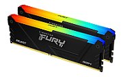 Memorie Kingston FURY Beast 16 GB DDR4 3600 MHz CL17, kit 2 x 8 GB, XMP 2.0, Negru, RGB
