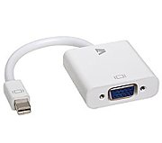 MINI DP TO VGA ADAPTER WHITE/MINI DP TO VGA ADPTR 1080P FHD
