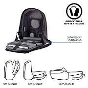 XD DESIGN ANTI-THEFT BACKPACK BOBBY HERO XL BLACK P/N: P705.711