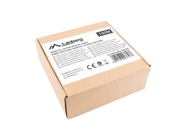 LANBERG HDMI CABLE M/M V2.1 100M 8K OPTICAL AOC