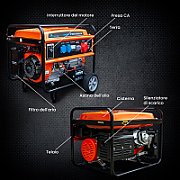 Extralink Power generator EGH-7000 hybrid  7kW