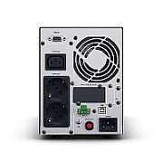 UPS Cyber Power OLS1000EA-DE, 1000 VA, 900 W, cu management, on-line double-conversion, 2x Schuko, 1x C13, 1x C14, 1x USB, Sealed Lead-acid, 13.9 minute (50% sarcina), LCD, Tower, Negru