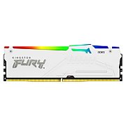 Memorie Kingston FURY Beast 16 GB DDR5 6000 MHz CL36, XMP 3.0 / EXPO, Alb, RGB