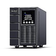 UPS Cyber Power OLS1500EA-DE, 1500 VA, 1350 W, on-line double-conversion, 2x Schuko, 2x C13, 1x C14, 1x USB, Sealed Lead-acid, 15.3 minute (50% sarcina), LCD, Tower, Negru