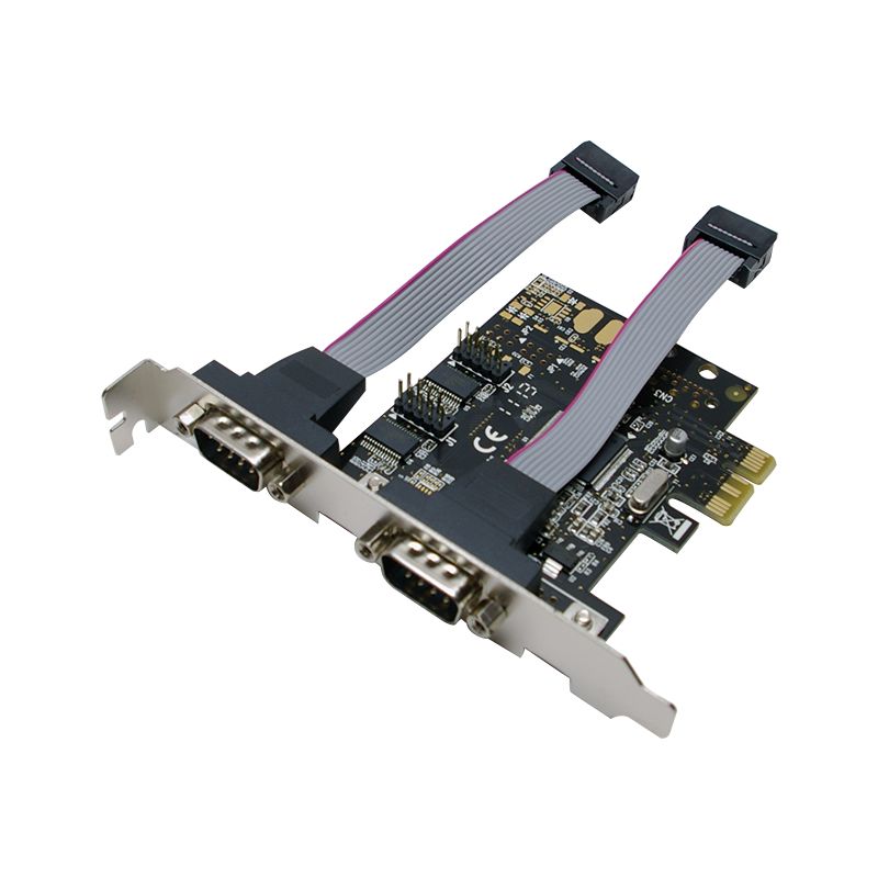 CARD adaptor LOGILINK, PCI-Express la 2 x SERIAL DB9M,  PC0031
