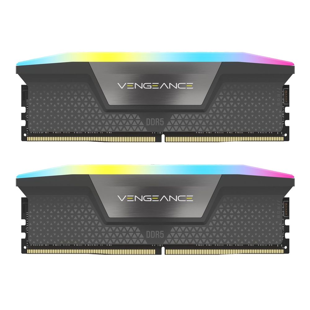 Memorie Corsair Vengeance 32 GB DDR5 6400 MHz CL36, kit 2 x 16 GB, XMP 3.0 / EXPO, Gri, RGB