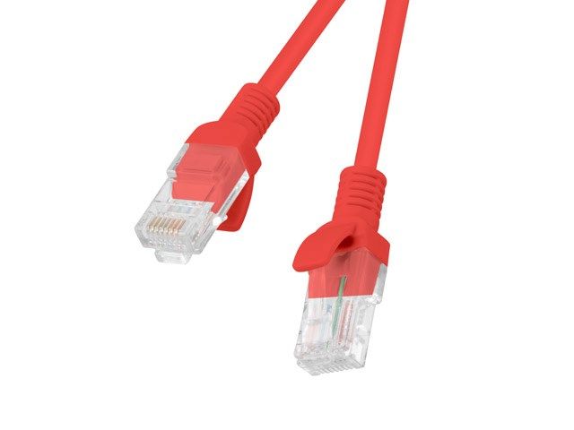 Patch cord Lanberg  RJ45, 1.5 m, rosu