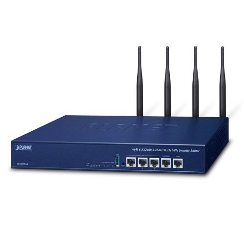 PLANET Wi-Fi 6 AX2400 2.4GHz/5GHz router wireless Gigabit Ethernet Albastru