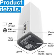 Linksys Velop MX6202 Tri-Band Mesh WiFi 6E System, 2-Pack