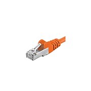 Patchcord SFTP RJ45-RJ45 Cat.6A, 5m, portocaliu