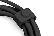 Cablu de alimentare din silicon USB-C la Lightning, USB 2.0 60W, MFI, 1m negru