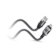 Techly ICOC U3C-RJ45-010 networking cable Silver  Black 1 m Cat6 F/UTP (FTP)