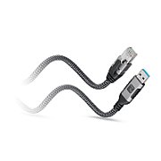Techly ICOC U3A-RJ45-010 networking cable Black  Silver 1 m Cat6 F/UTP (FTP)