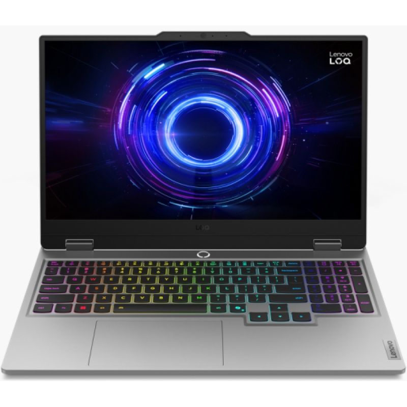 Laptop Lenovo LOQ 15IRX10 15IRX10, 15.6 inch 1920 x 1080, Intel Core i5-13450HX (10 C / 16 T, 3.4 GHz - 4.6 GHz, 20 MB cache, 28 W), 16 GB DDR5, 1 TB SSD, Nvidia GeForce RTX 5050, Free DOS, Tastatura International, Luna Grey