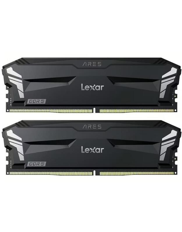 Lexar Ares 32GB DDR5 6000MHz (2x16GB KIT) CL30 DIMM, 1.35V, heatsink, Non-RGB, Black