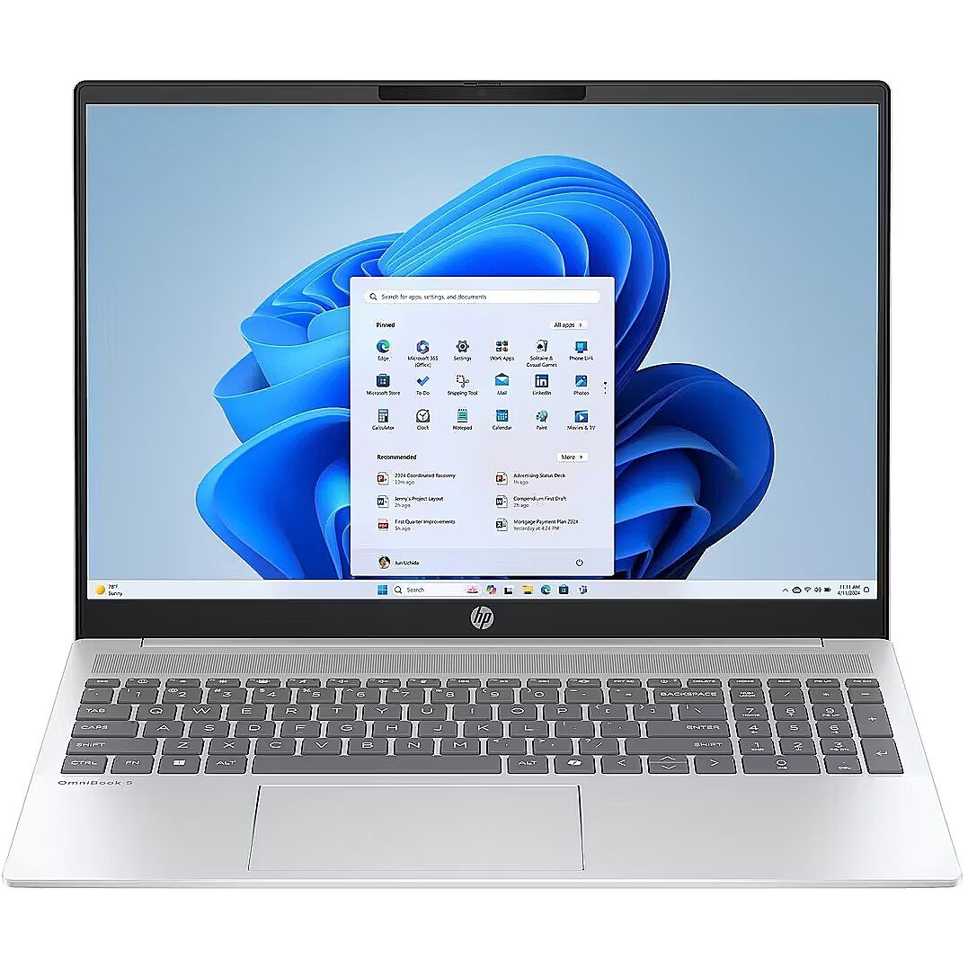 Laptop HP OmniBook 5 16-af1068nw, 16 inch 1920 x 1200, Intel 225U (12 C / 14 T, 1.5 GHz - 4.80 GHz, 12 MB cache, 57 W), 16 GB LPDDR5X, 512 GB SSD, Intel Graphics, Windows 11