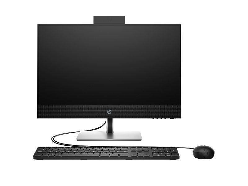 All-In-One HP Intel Q670 A54WHET, 23.8 inch 1920 x 1080 pixeli, Intel 14500T (14 C / 20 T, 1.7 GHz - 4.8 GHz, 24 MB cache, 92 W), 16 GB DDR5, 512 GB SSD, Intel Intel UHD Graphics 770, Free DOS, Negru-Argintiu