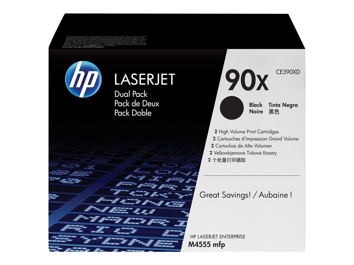Cartus toner HP CE390XD ,Negru ,2x24 000 pagini ,Original (90x)